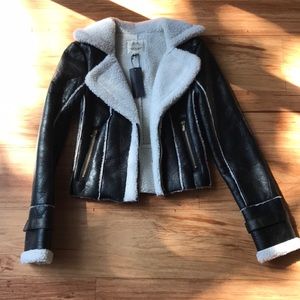 Never Worn Faux Leather Jacket